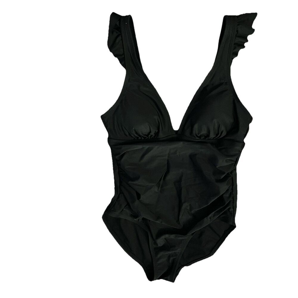 kona sol one piece swimsuit medium Black